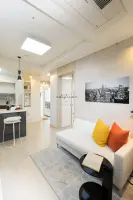 화이트톤 모던 원룸, 컬러 포인트로 완성한 18평